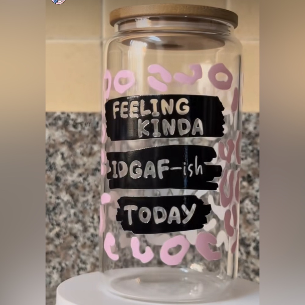 Glass 16 oz cup